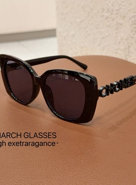 辛芷蕾同款墨镜女刘亦菲显脸小2025新款防紫外线遮阳防晒太阳眼镜