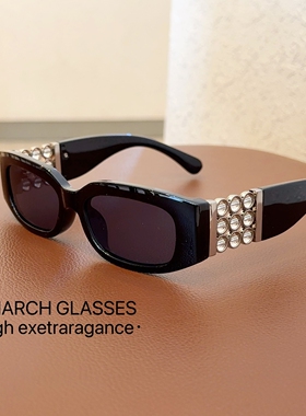 2025新款转运珠镜腿个性墨镜男女遮阳防晒太阳眼镜方圆长脸显瘦潮