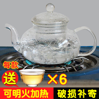 耐热小号透明冲茶器玻璃水壶