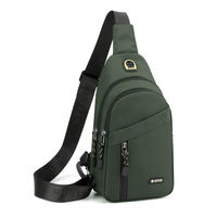 Business chest bag, men's crossbody bag, single-shoulder bag, canvas casual backpack, sports small bag, Oxford cloth bag, Korean style trend thumbnail 4