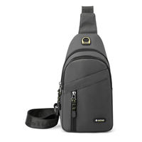Business chest bag, men's crossbody bag, single-shoulder bag, canvas casual backpack, sports small bag, Oxford cloth bag, Korean style trend thumbnail 7