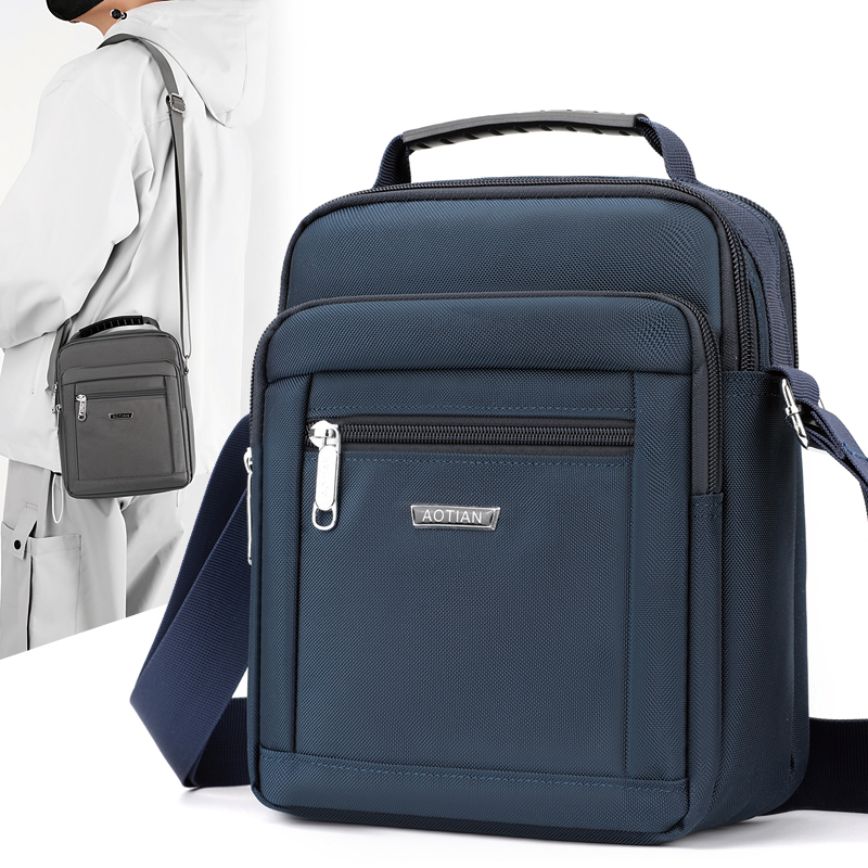 男士轻便商务休闲单肩包迷你小背包上班通勤旅行爸爸贴身斜挎包