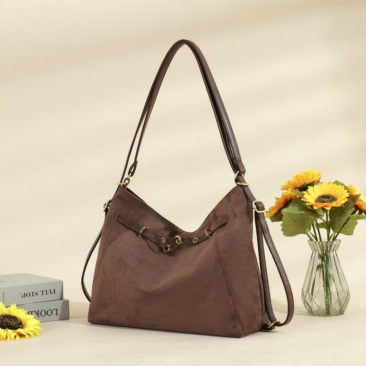 麂皮绒包包女大容量2025新款秋冬休闲单肩斜挎通勤托特包双肩背包,箱包皮具/热销女包/男包,通用款女包,淘宝优惠券,粉丝福利购,淘宝优惠卷