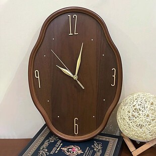 中古风时钟diy材料包客厅挂钟小众复古钟表摆件高级感小红书同款