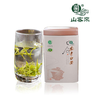 山客来珍稀白茶正宗明前特级B安吉白茶50g茶叶礼品盒绿茶新茶