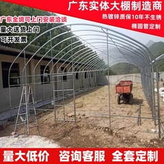 温室大棚骨架钢管养殖种植家用全套猪鸡舍钢架连栋配件简易蔬菜棚