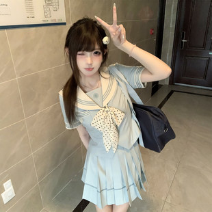 JIC火星institutejk【薄荷冰语】夏季水手服JK制服套装学院风日系