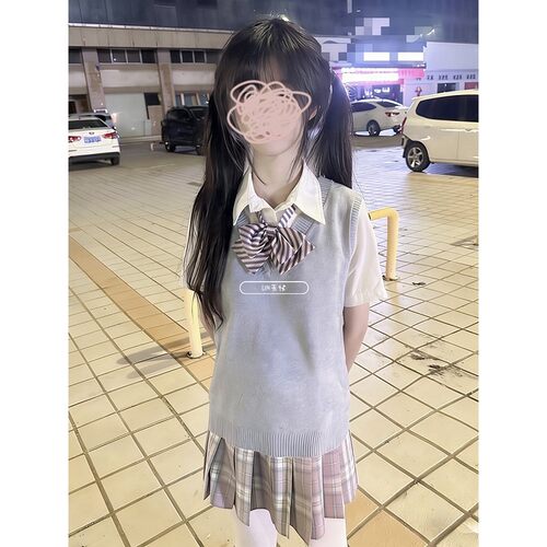 JIC原创JK制服针织衫无袖