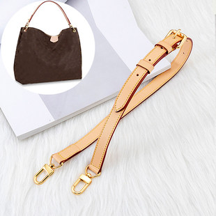 JIC适用lv graceful包包改造植鞣革斜挎肩带Delightful真皮包带配