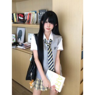 JIC火星instituteJK制服幸子私立套头马甲日系原创毛衣针织背心校