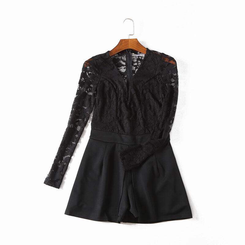 P23  夏季新款外貿女裝韓版百搭蕾絲長袖镂空鋼圈連體短褲白菜價在類目 女裝/女士精品, 褲子, 休閒褲中 - 來自Buy2taobao.com提供專業的淘寶代購服務