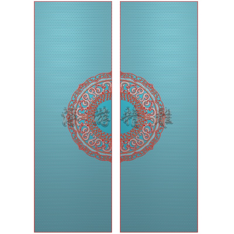 防爆门精雕图 铝雕门 灰度图 铜铝 底纹纹理 雕刻图JDP 5.21