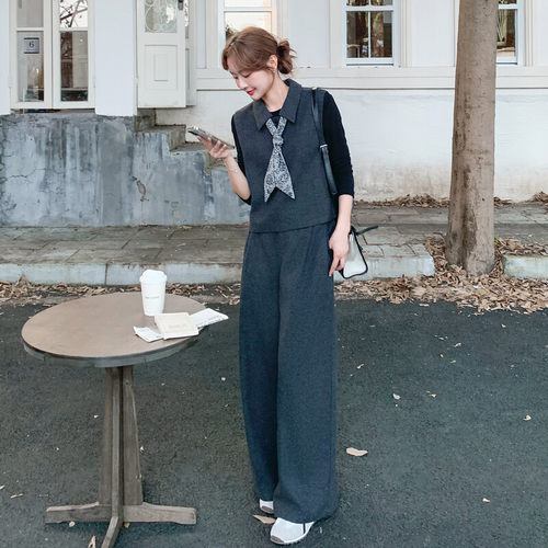 现货主推！！毛呢三件套（配飘带）2C203-5536-P195-K298