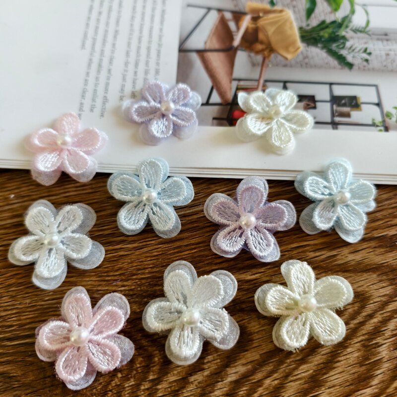 小清新立体钉珠花朵别针胸花DIY手工装饰服装衣帽辅料窗帘贴花