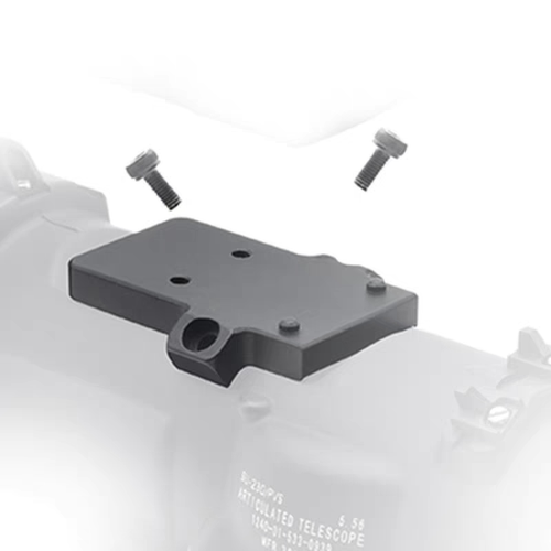 火车头1-4倍瞄准镜mk18红点rmr转接地板18mm孔位数据转接金属底座