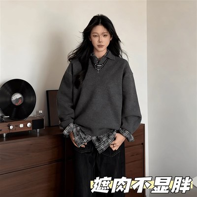 毛衣内搭可外穿冬季宽松配裙子配大衣慵懒老钱风韩系设计感小众款