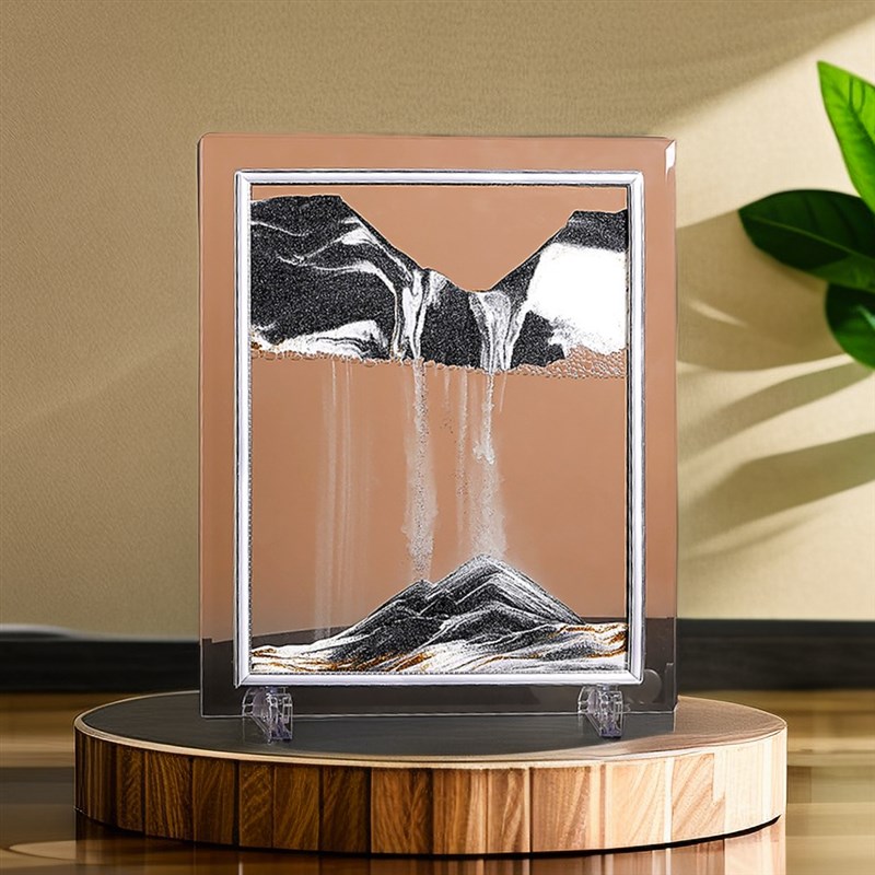 创意流沙画液体沙漏摆件解压办公室好物桌面装饰品生日小礼物