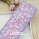 DIY发饰蝴蝶结材料 大亮片印渐变粉紫桃心闪粉blingblin皮革布diy