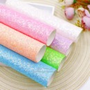 DIY发饰蝴蝶结装 20X22CM糖果色高端大闪粉PU人造皮革diy 饰材料