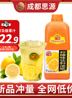 广村普及版浓缩果汁高倍果味浓浆 刨冰水果奶茶店商专用配原料