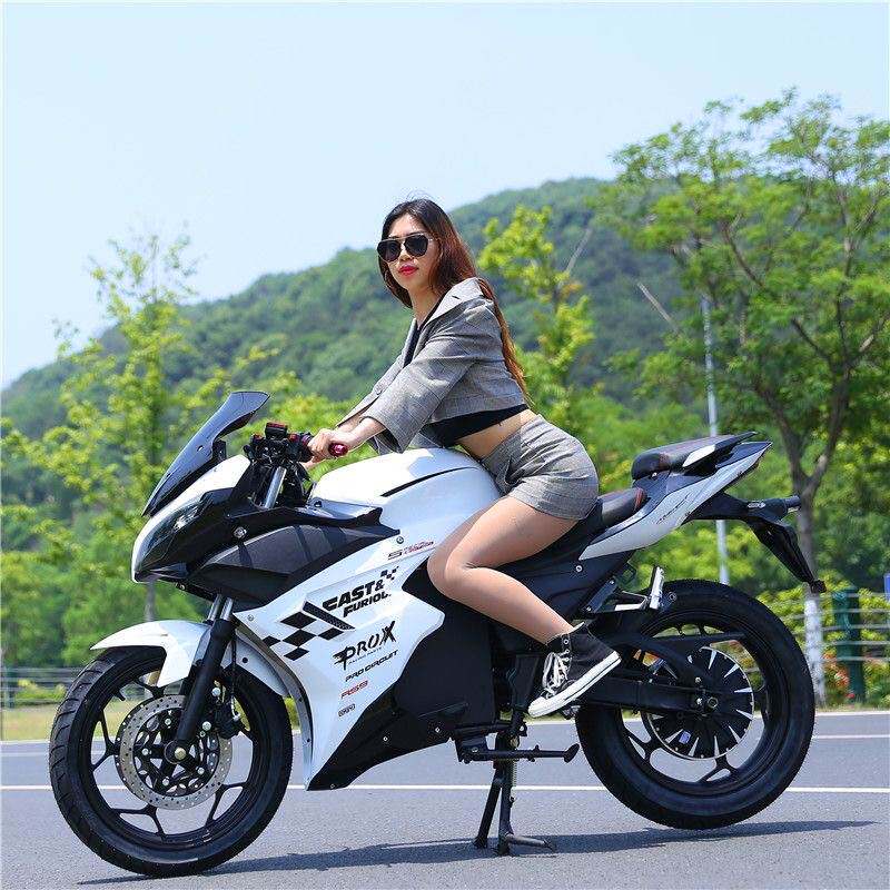 地平线s款电动车v6摩托车大功率跑车72v电瓶车小忍者电动趴赛电摩
