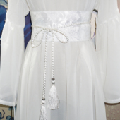 文艺清新莲花提花腰带古风汉服腰封国风青年腰饰汉风百搭cos谢怜