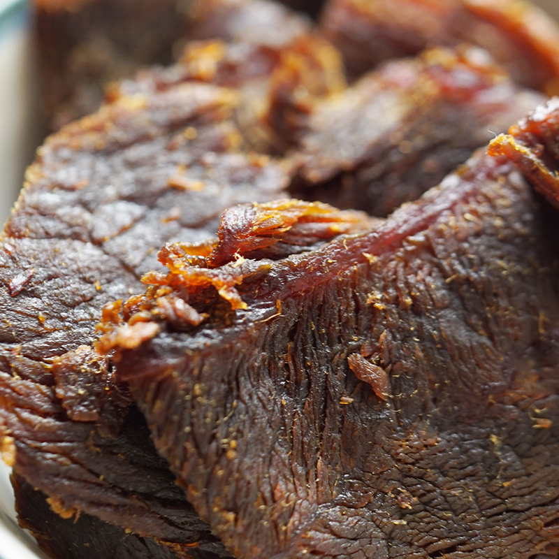 若谷家集 | 鲜卤牛肉干后腿肉原切大片先卤后烤饱腹零食独立包装