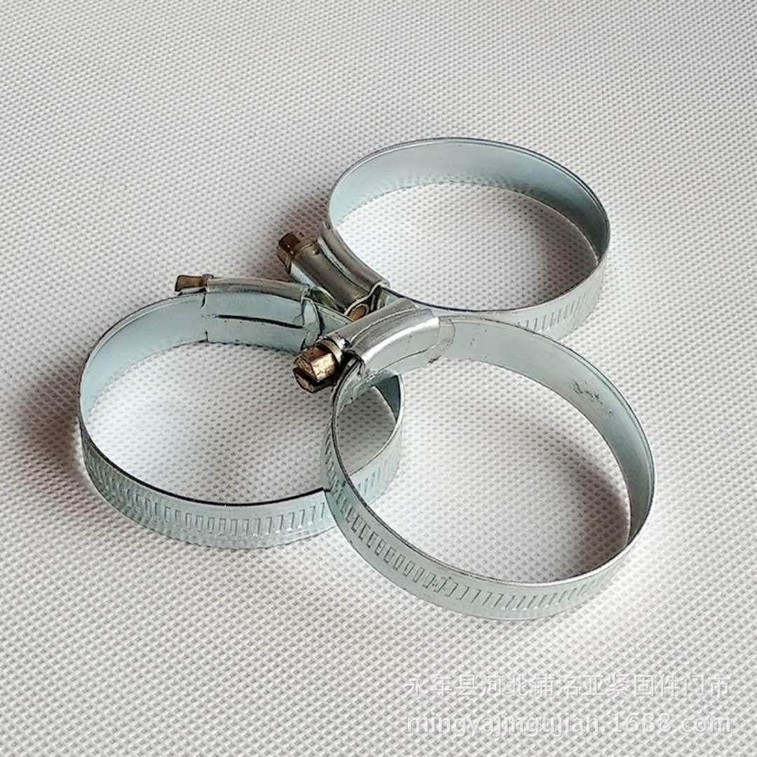 洺亚·厂家英式碳钢喉箍 铁皮管箍 管卡消防卡箍车棚用喉箍