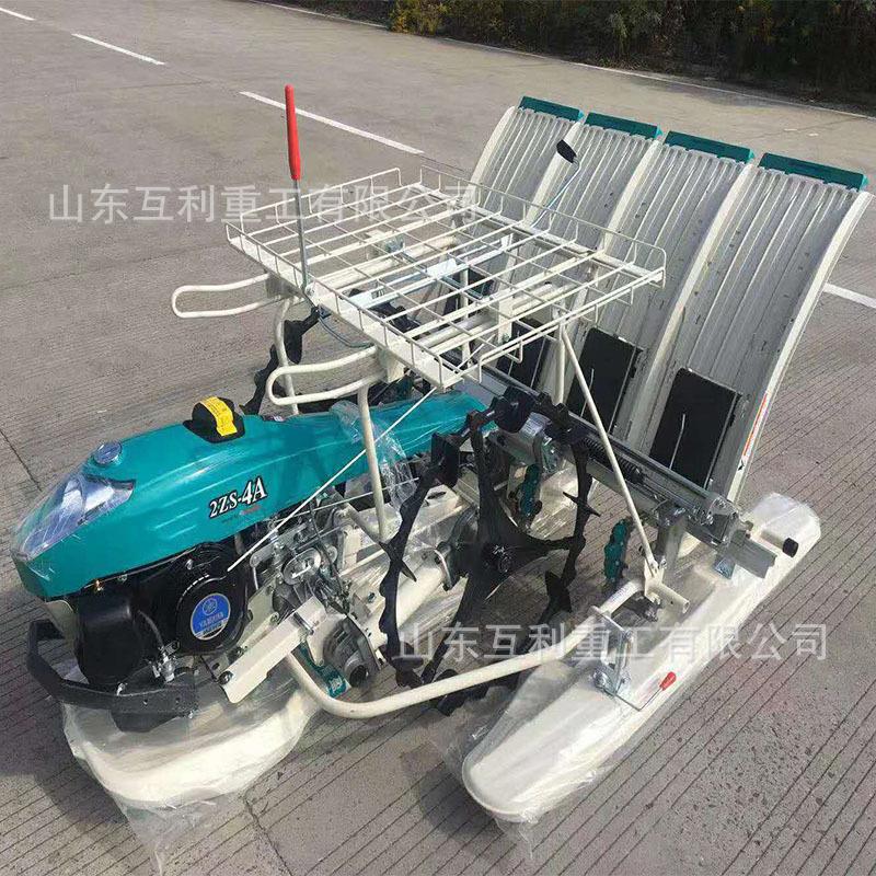 四行六行小型栽苗机自走式手扶式水稻秧苗种植机 水稻插秧机