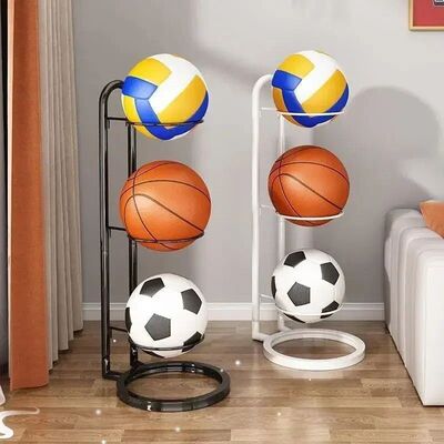 Indoor Children Basketball Storage Rack Put Ball Football