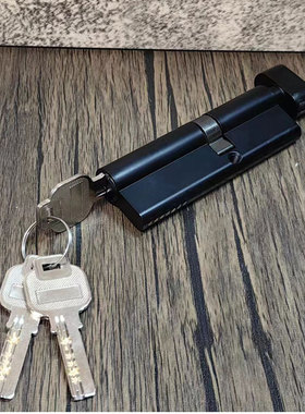 黑色大葫芦全铜锁芯偏心厚门规格齐全支持定制工程管理单面开锁头