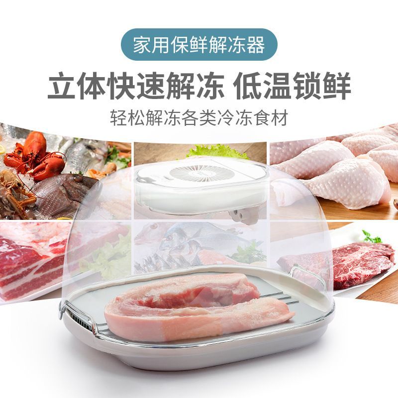 新款多功能恒温家用食品保鲜厨房冻肉快速化冰解冻神器洗菜沥水篮