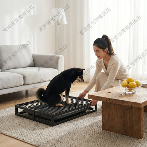 抽屉式定点排便尿盆中型犬厕所
