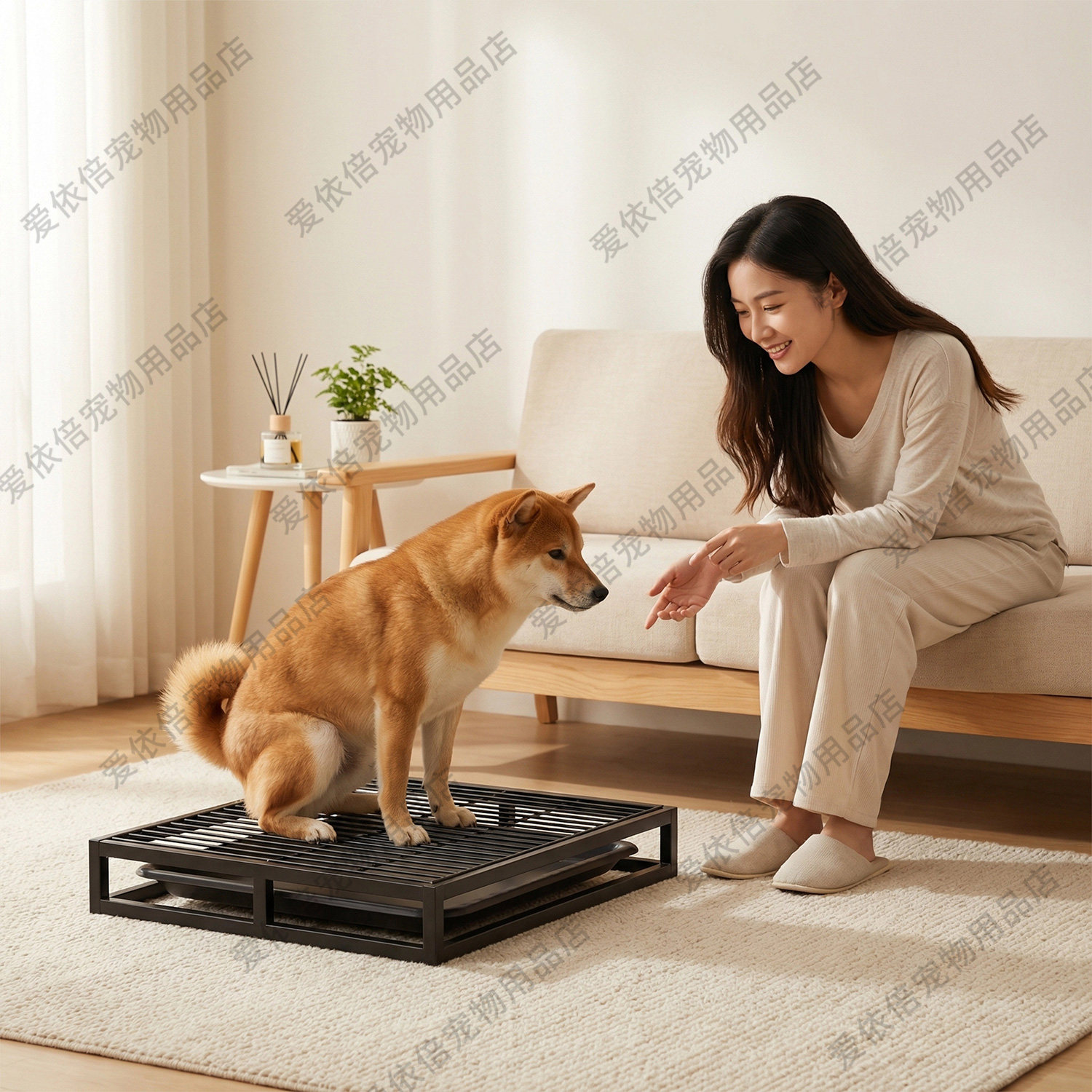 狗狗厕所中小型犬专用尿盆大型犬防踩屎砂盆宠物狗大小便拉屎神器