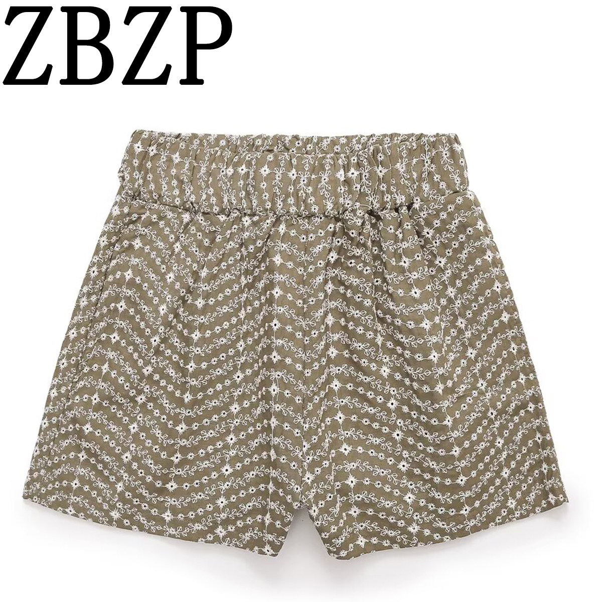 ZA 春季新品 ZR女装 欧美风外贸 时尚镂空刺绣休闲短裤 8073086,女装/女士精品,短裤,淘宝优惠券,粉丝福利购,淘宝优惠卷