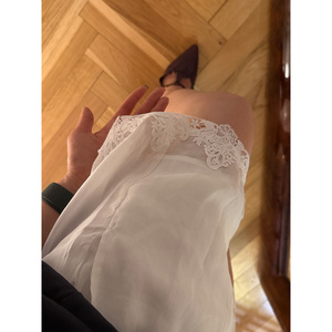 鬼鬼家正品韩代东大门夏 乳白色蕾丝花边薄款亚麻休闲透气短裤
