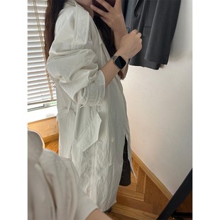 少量现货正品韩代东大门 疯狂推荐大女主含腰带廓形ins风衣外套