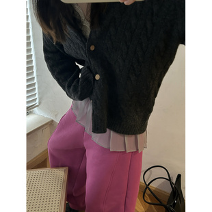 少量现货 韩代东大门秋冬  设计师叠穿不规则压褶绑带百搭屁帘裙