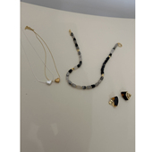 鬼鬼家韩代正品 小爱心叠搭时髦颈链项链