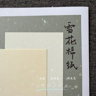 雪花棉纸220g 120g A4 A3 A5艺术花纹彩色包装盖章明信片 厚卡纸