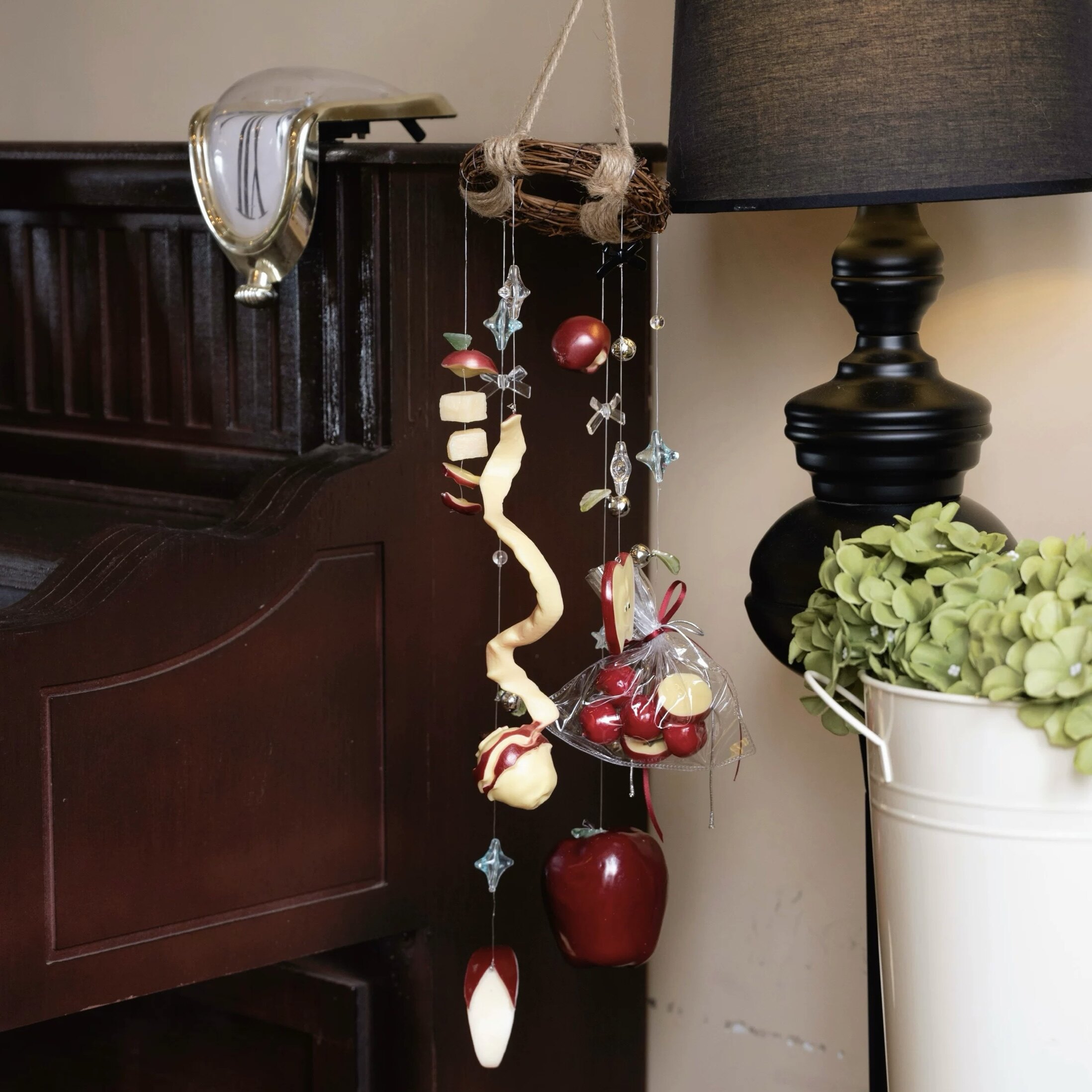 生日特辑装饰挂件苹果风铃客厅卧室装饰挂件diy材料包平安夜礼物