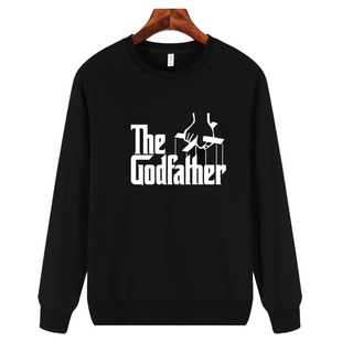 意大利黑手党马龙白兰度教父TheGodfather圆领衣服卫衣长袖加绒棉