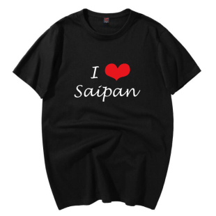 我爱塞班I LOVE SAIPAN短袖t恤塞班岛旅游沙滩情侣蜜月宽松半袖夏