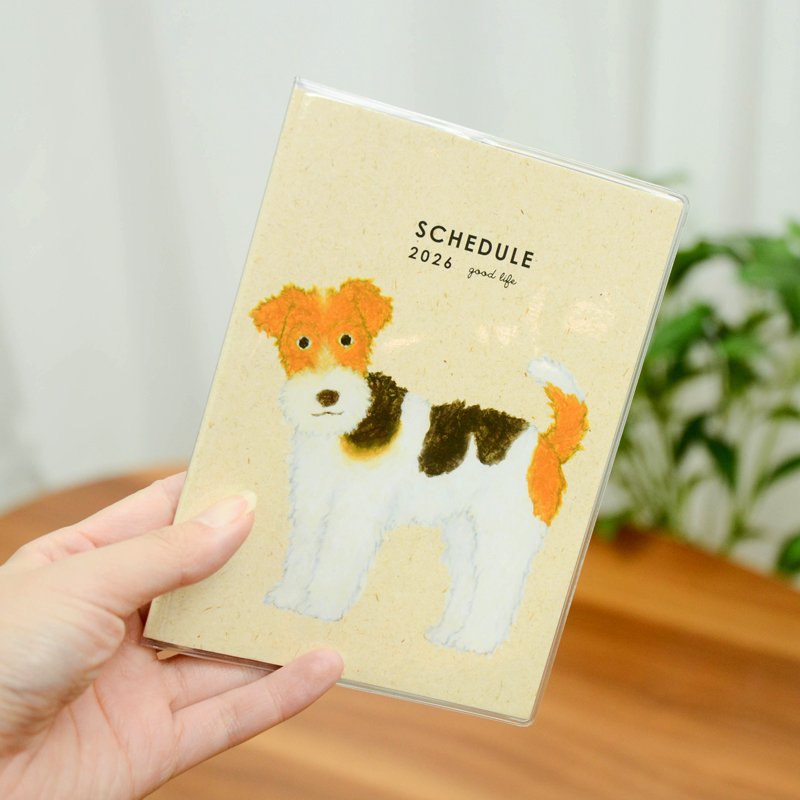 日本进口2026年米津祐介小狗猫咪手账本日历记事插画本可爱文创