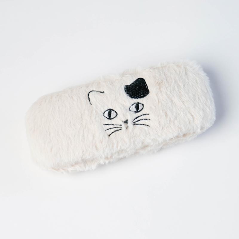 日本进口卡通猫咪日式可爱眼镜盒
