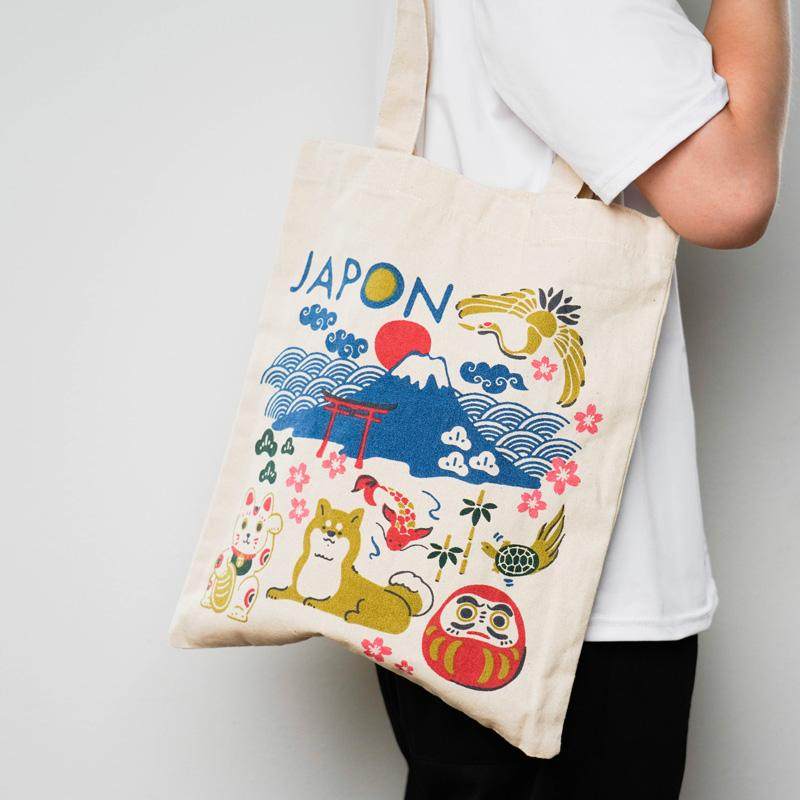 日本进口卡通帆布包花鸟单肩包手提招财猫日式休闲通勤大容量包,箱包皮具/热销女包/男包,时尚帆布包,淘宝优惠券,粉丝福利购,淘宝优惠卷