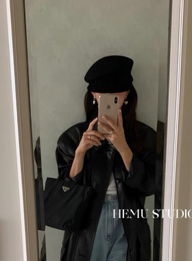 fever同款~报童帽纯羊毛女秋冬帽子贝雷帽显脸小画家帽小头围帽子