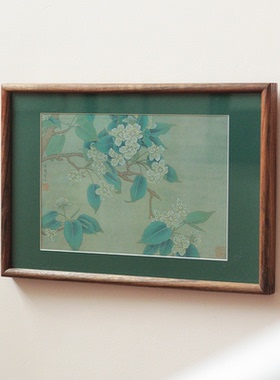 手绘工笔纸本国画作品
