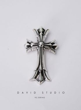 gd纯银经典双层大号男款朋克项链