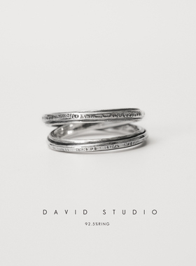 davidstudio小众先锋刻面戒指